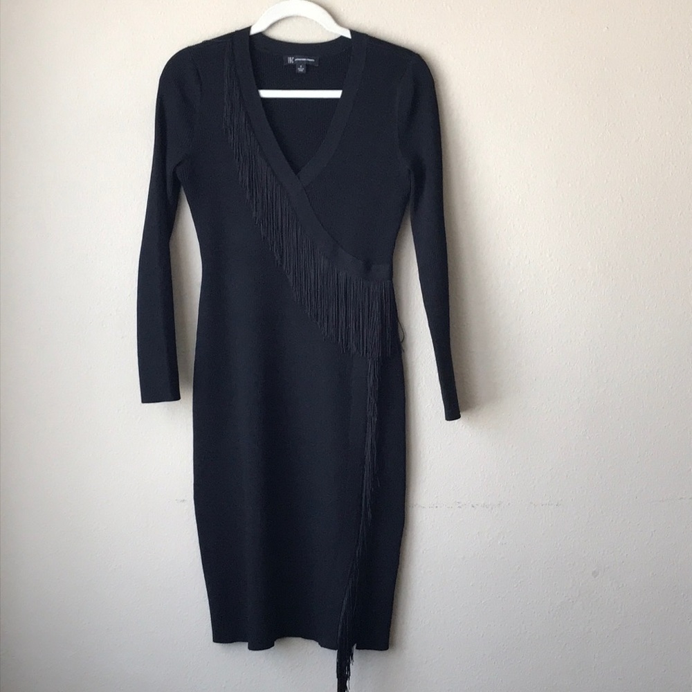 Long sleeve black dress